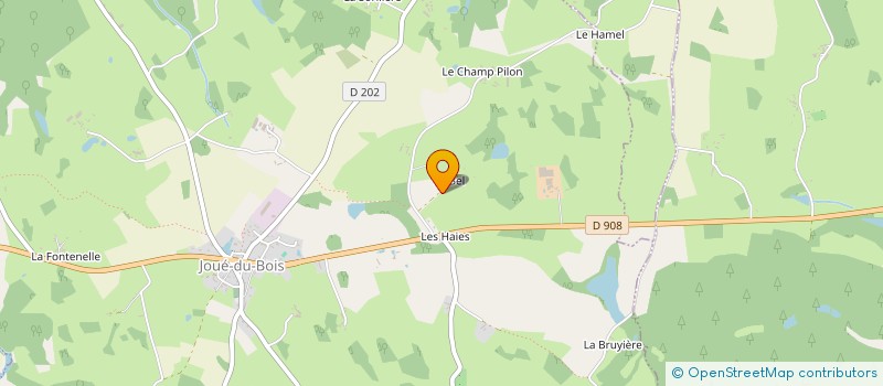 localisation de l'entreprise MONSIEUR JACQUES RIPAUX à JOUE DU BOIS