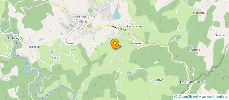 localisation de l'entreprise MONSIEUR JACQUES RISSON à VERNOUX-EN-VIVARAIS