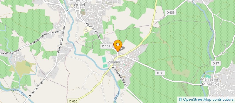 localisation de l'entreprise MONSIEUR JACQUES RIVES  VILLALIER