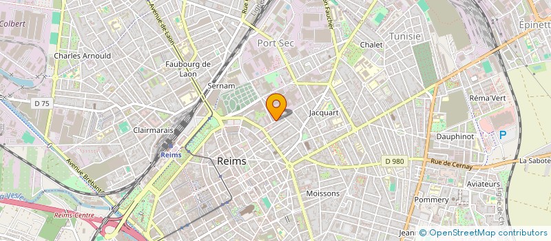 localisation de l'entreprise MONSIEUR JACQUES RIVIERE  REIMS