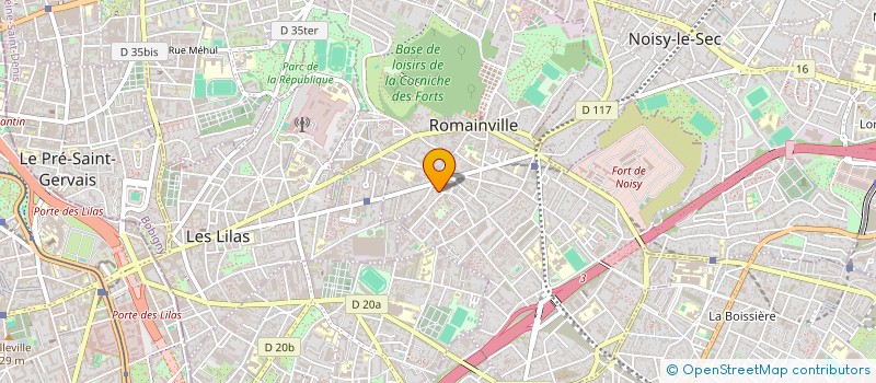 localisation de l'entreprise MONSIEUR JACQUES ROBERT à ROMAINVILLE