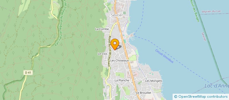 localisation de l'entreprise MONSIEUR JACQUES ROBERT à SEVRIER