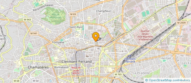 localisation de l'entreprise MONSIEUR JACQUES ROBIN  CLERMONT-FERRAND