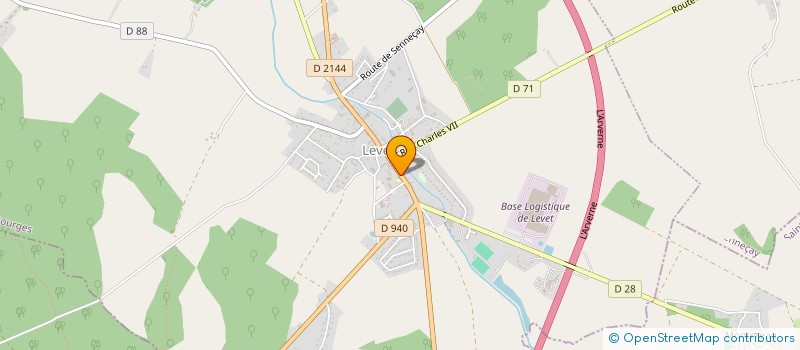 localisation de l'entreprise MONSIEUR JACQUES ROBIQUET  LEVET