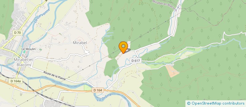 localisation de l'entreprise MONSIEUR JACQUES ROCHAIS  MIRABEL-ET-BLACONS