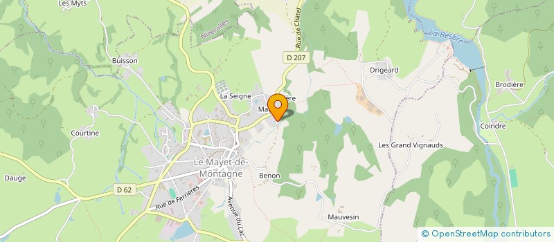 localisation de l'entreprise MONSIEUR JACQUES ROCHE à LE MAYET-DE-MONTAGNE