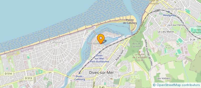 localisation de l'entreprise MONSIEUR JACQUES ROCHE à DIVES-SUR-MER
