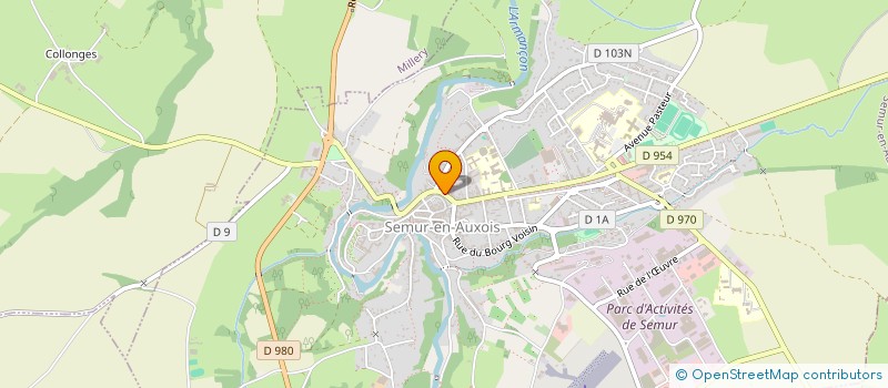 localisation de l'entreprise MONSIEUR JACQUES ROEHRIG  SEMUR-EN-AUXOIS