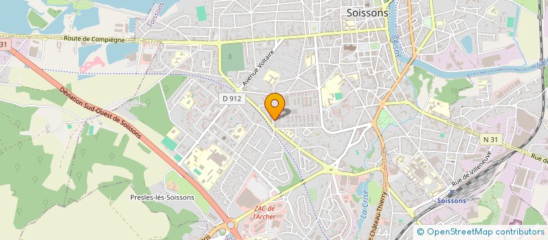 localisation de l'entreprise MONSIEUR JACQUES ROFFE à SOISSONS
