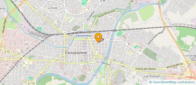localisation de l'entreprise MONSIEUR JACQUES ROGER à CARCASSONNE