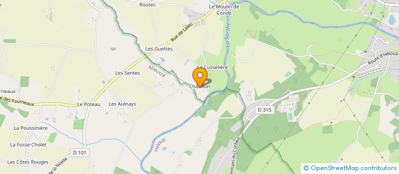 localisation de l'entreprise MONSIEUR JACQUES ROLLAND à CONDE-SUR-SARTHE