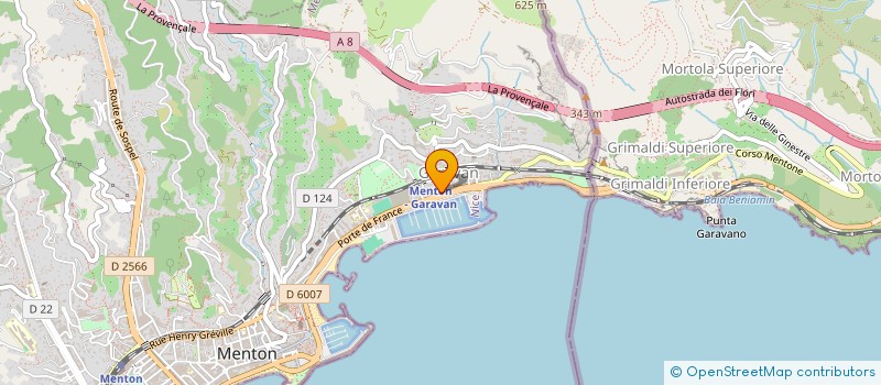 localisation de l'entreprise MONSIEUR JACQUES RONDARD à MENTON