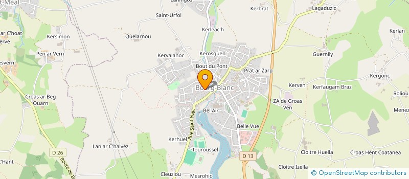 localisation de l'entreprise MONSIEUR JACQUES RONVEL  LE DRENNEC