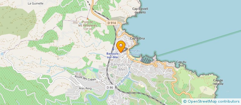 localisation de l'entreprise MONSIEUR JACQUES ROQUE  BANYULS-SUR-MER