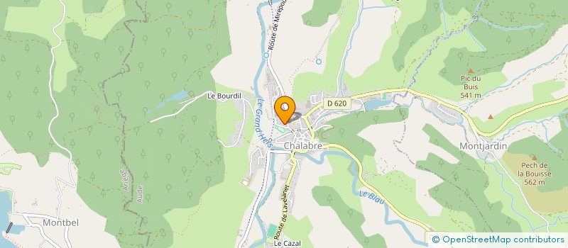 localisation de l'entreprise MONSIEUR JACQUES ROSICH  CHALABRE