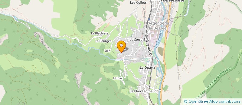 localisation de l'entreprise MONSIEUR JACQUES ROSSI à L'ARGENTIERE-LA-BESSEE