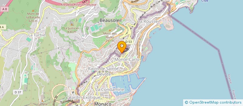 localisation de l'entreprise MONSIEUR JACQUES ROSSI à ROQUEBRUNE-CAP-MARTIN