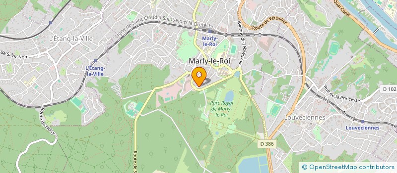 localisation de l'entreprise MONSIEUR JACQUES ROSSIGNOL à MARLY-LE-ROI