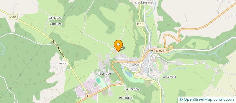 localisation de l'entreprise MONSIEUR JACQUES ROUALDES  CAYLUS