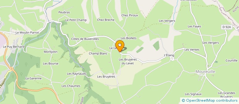 localisation de l'entreprise MONSIEUR JACQUES ROUGIER  MOUREUILLE