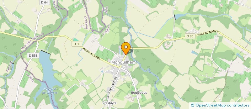 localisation de l'entreprise MONSIEUR JACQUES ROUHAULT  MONGUILHEM