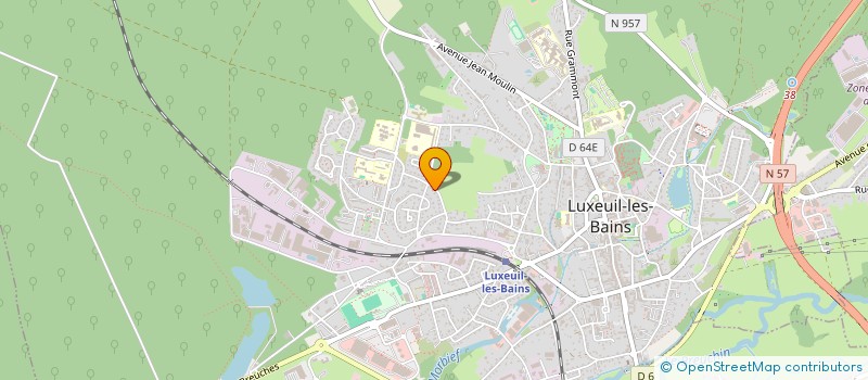 localisation de l'entreprise MONSIEUR JACQUES ROULEAU à LUXEUIL-LES-BAINS
