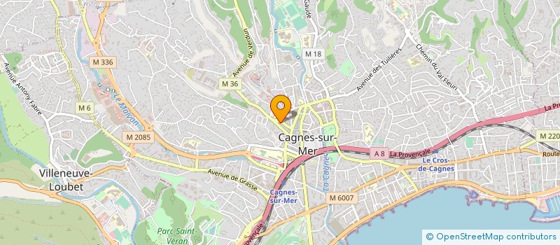 localisation de l'entreprise MONSIEUR JACQUES ROULEAU à CAGNES-SUR-MER