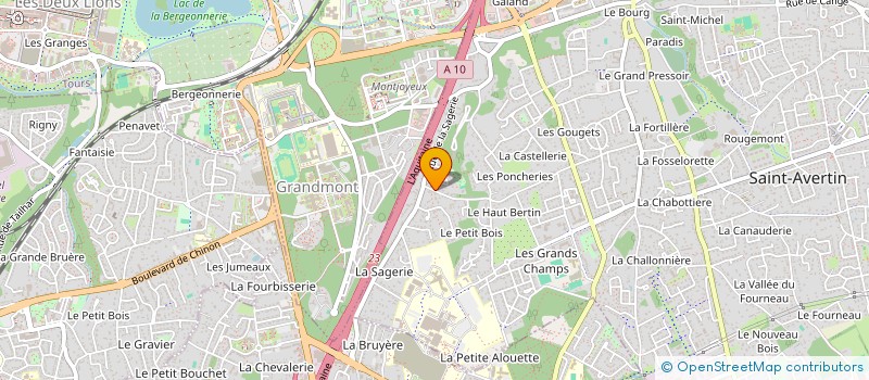 localisation de l'entreprise MONSIEUR JACQUES ROULET  SAINT-AVERTIN