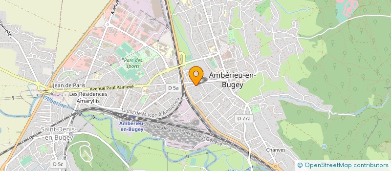 localisation de l'entreprise MONSIEUR JACQUES ROUMAT à AMBERIEU-EN-BUGEY