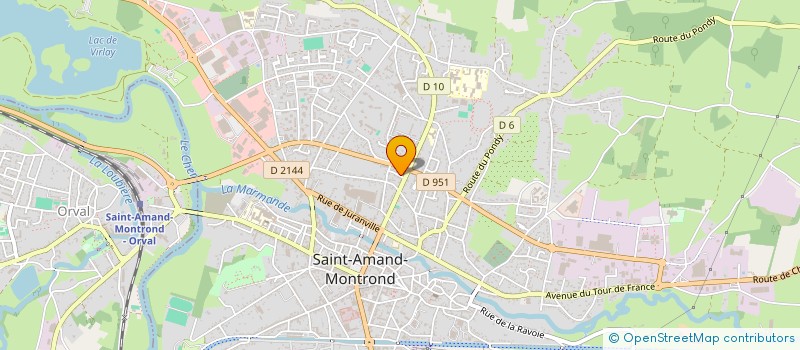 localisation de l'entreprise MONSIEUR JACQUES ROUSSEAU  SAINT-AMAND-MONTROND