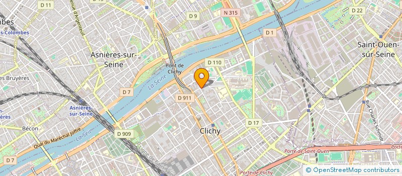 localisation de l'entreprise MONSIEUR JACQUES ROUSSEL à CLICHY