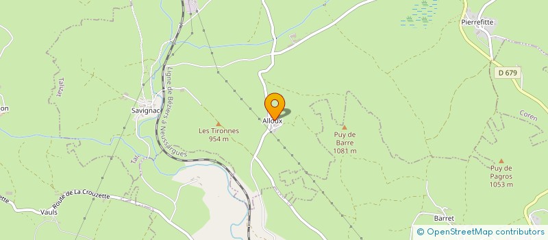 localisation de l'entreprise MONSIEUR JACQUES ROUSSET à JOURSAC