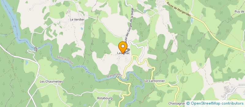 localisation de l'entreprise MONSIEUR JACQUES ROUSSILLON  MARGERIDES