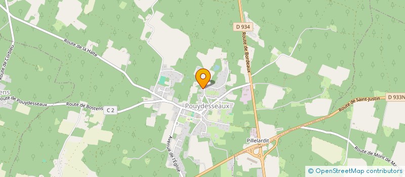 localisation de l'entreprise MONSIEUR JACQUES ROY  POUYDESSEAUX