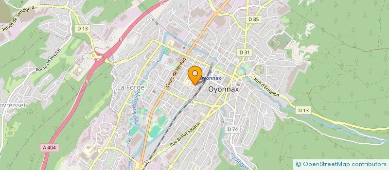 localisation de l'entreprise MONSIEUR JACQUES ROYBIER-BEROUD  OYONNAX