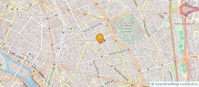 localisation de l'entreprise MONSIEUR JACQUES ROZENBLUM  PARIS