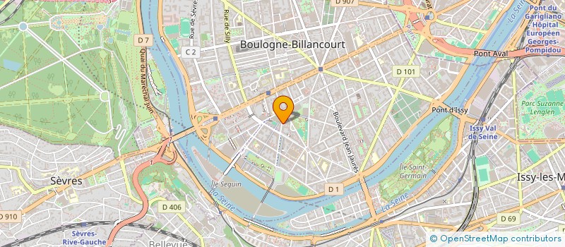 localisation de l'entreprise MONSIEUR JACQUES RUAULT à BOULOGNE-BILLANCOURT