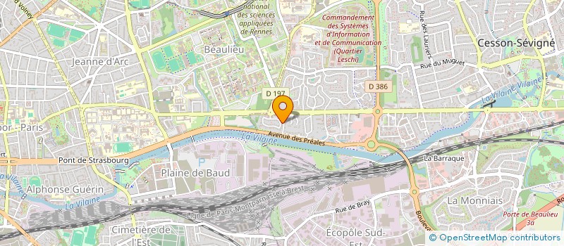 localisation de l'entreprise MONSIEUR JACQUES RUELLAN à CESSON-SEVIGNE