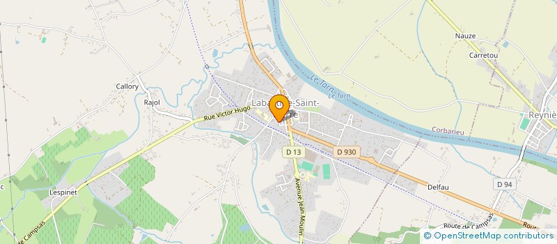 localisation de l'entreprise MONSIEUR JACQUES RUFFEL  LABASTIDE-SAINT-PIERRE