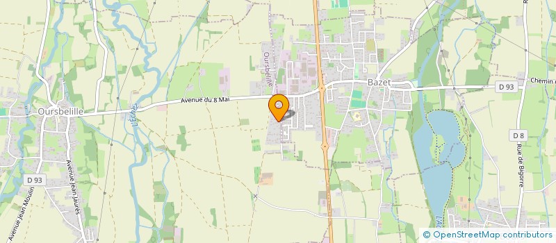 localisation de l'entreprise MONSIEUR JACQUES RUIZ  OURSBELILLE