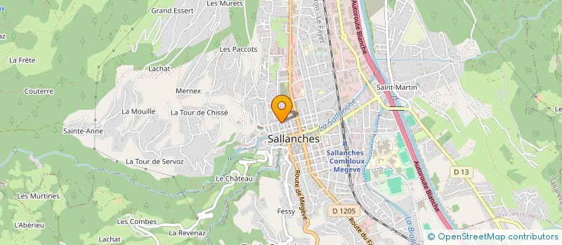 localisation de l'entreprise MONSIEUR JACQUES RULLIER à SALLANCHES