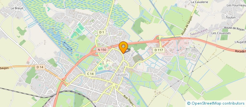 localisation de l'entreprise MONSIEUR JACQUES SADON  SAUJON