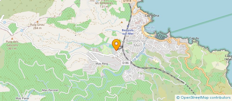 localisation de l'entreprise MONSIEUR JACQUES SAGOLS  BANYULS-SUR-MER