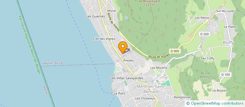 localisation de l'entreprise MONSIEUR JACQUES SAILLET  VEYRIER-DU-LAC