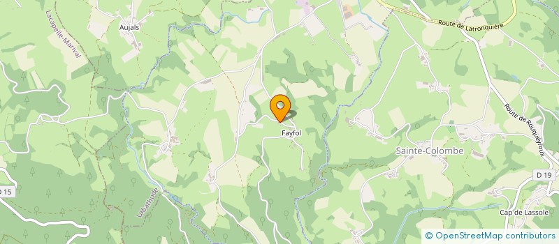 localisation de l'entreprise MONSIEUR JACQUES SAINTE MARIE  LABATHUDE