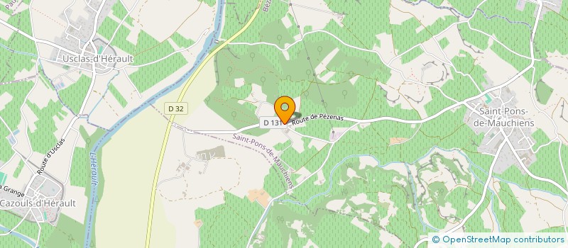 localisation de l'entreprise MONSIEUR JACQUES SALASC  SAINT-PONS-DE-MAUCHIENS