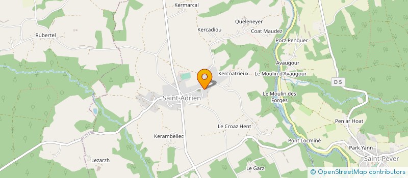 localisation de l'entreprise MONSIEUR JACQUES SALAUN  SAINT-ADRIEN