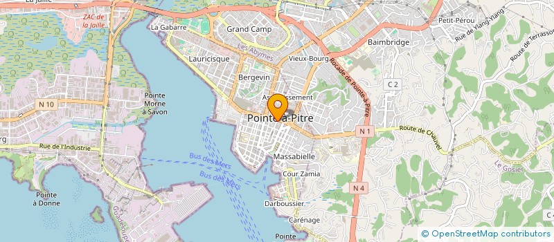 localisation de l'entreprise MONSIEUR JACQUES SALCEDE à POINTE A PITRE