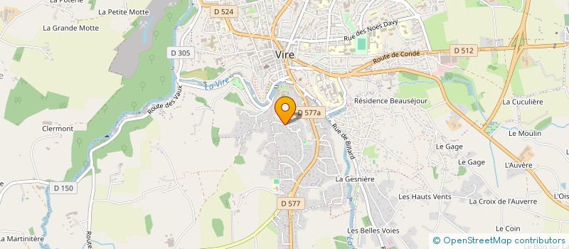localisation de l'entreprise MONSIEUR JACQUES SALLOT à VIRE-NORMANDIE