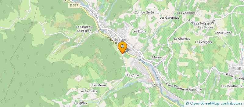 localisation de l'entreprise MONSIEUR JACQUES SALVERT  BEAUJEU